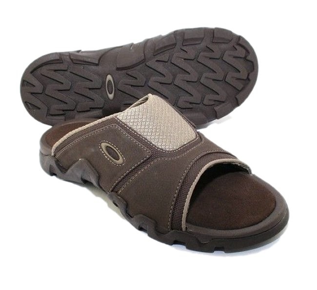 Oakley Crater Slide 2 Choc Brown Size 9 US/40 Mens Dress Sandals Shoes ...