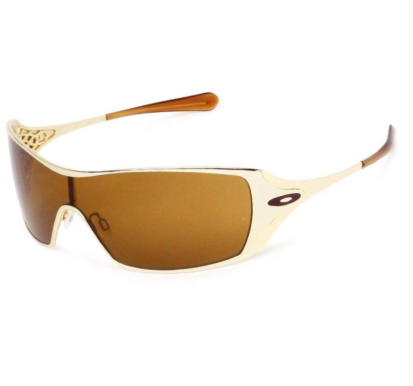 Oakley Custom Polarized DART Polished Gold Bronze Womens Sunglasses ...