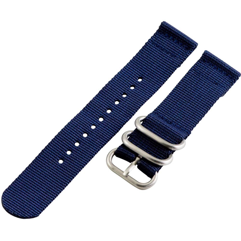 2 Piece 3 Ring Ballistic Military Nylon Replacement Watch Strap Band ...