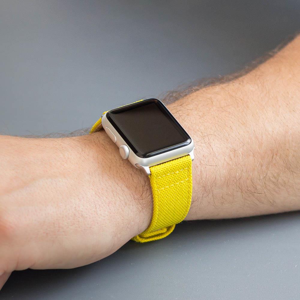 Neon yellow new arrivals apple watch band