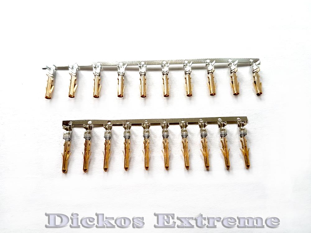 Male & Female Molex / Crimp Pins Gold Plated 10 x of each eBay