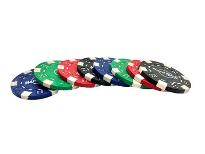 Lot of (8) Hard Rock Cafe Hotel & Casino Style Poker Chips