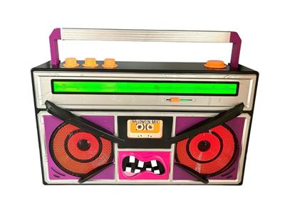 Gemmy Monster Mix Boom Box Radio Halloween Music & Lights Up