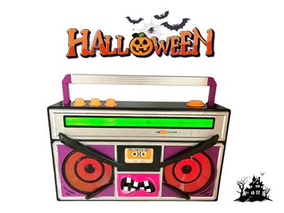 Gemmy Monster Mix Boom Box Radio Halloween Music & Lights Up