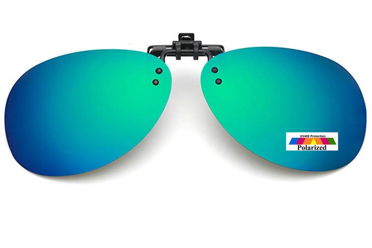 Mens Womens Vintage Fishing Glasses Clip On Flap Up Polarised Sunglasses F001 - Picture 16 of 17