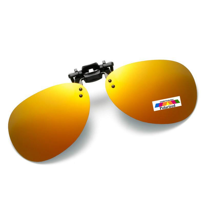 Mens Womens Vintage Fishing Glasses Clip On Flap Up Polarised Sunglasses F001 - Picture 14 of 17