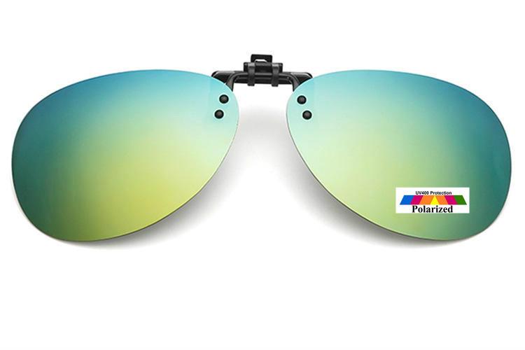 Mens Womens Vintage Fishing Glasses Clip On Flap Up Polarised Sunglasses F001 - Picture 17 of 17