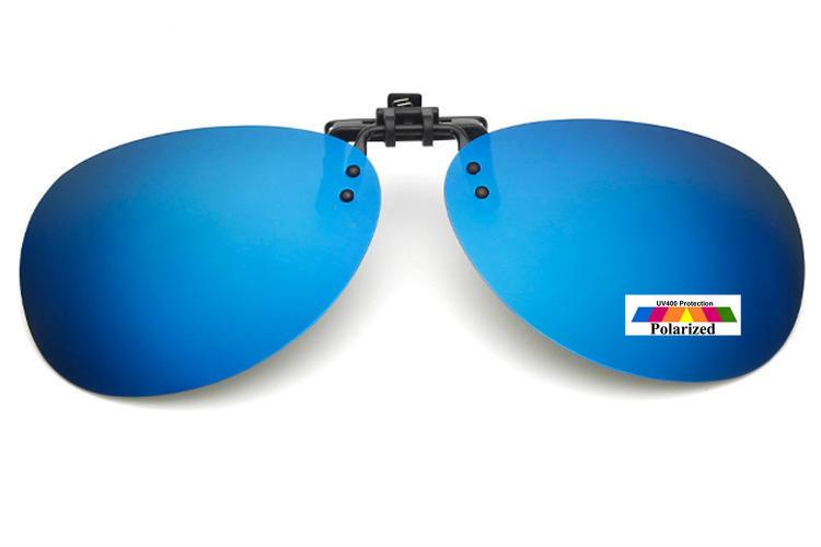 Mens Womens Vintage Fishing Glasses Clip On Flap Up Polarised Sunglasses F001 - Picture 15 of 17