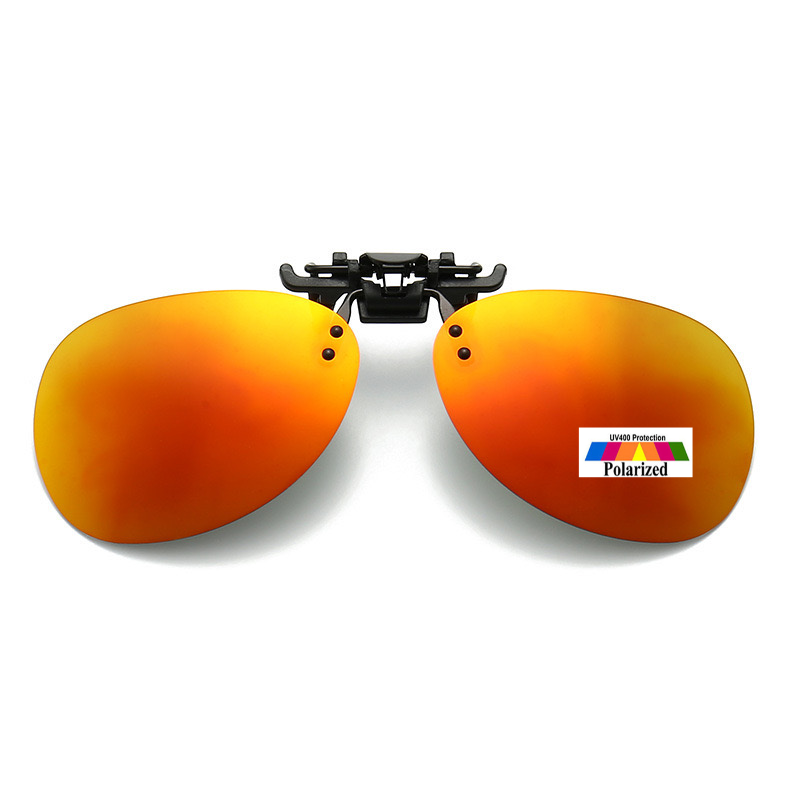 Polarised Mens Women Vintage Driving Polarized Clip On Flap Up Sunglasses - Picture 17 of 20