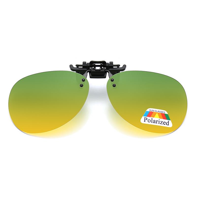 Polarised Mens Women Vintage Driving Polarized Clip On Flap Up Sunglasses - Picture 20 of 20