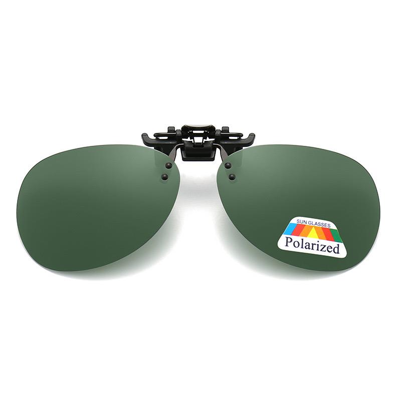 Polarised Mens Women Vintage Driving Polarized Clip On Flap Up Sunglasses - Picture 18 of 20