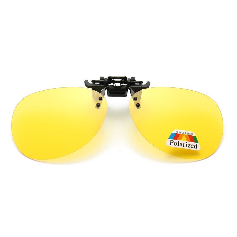 Polarised Mens Women Vintage Driving Polarized Clip On Flap Up Sunglasses - Picture 19 of 20