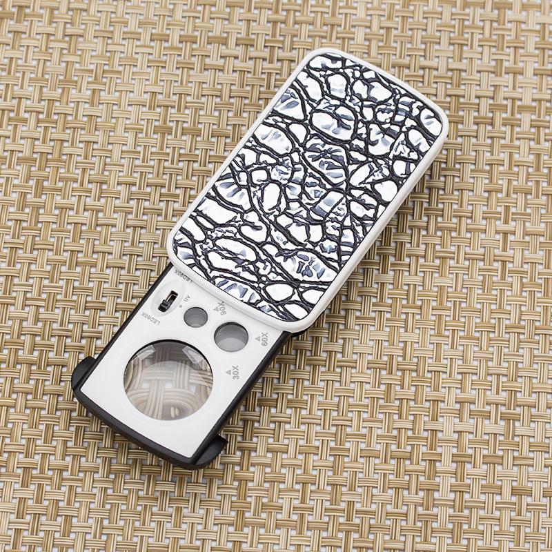 LED Illuminated Pull-Out Magnifier Foldable Jewellery Gemstone Appraisal - Bild 15 von 15