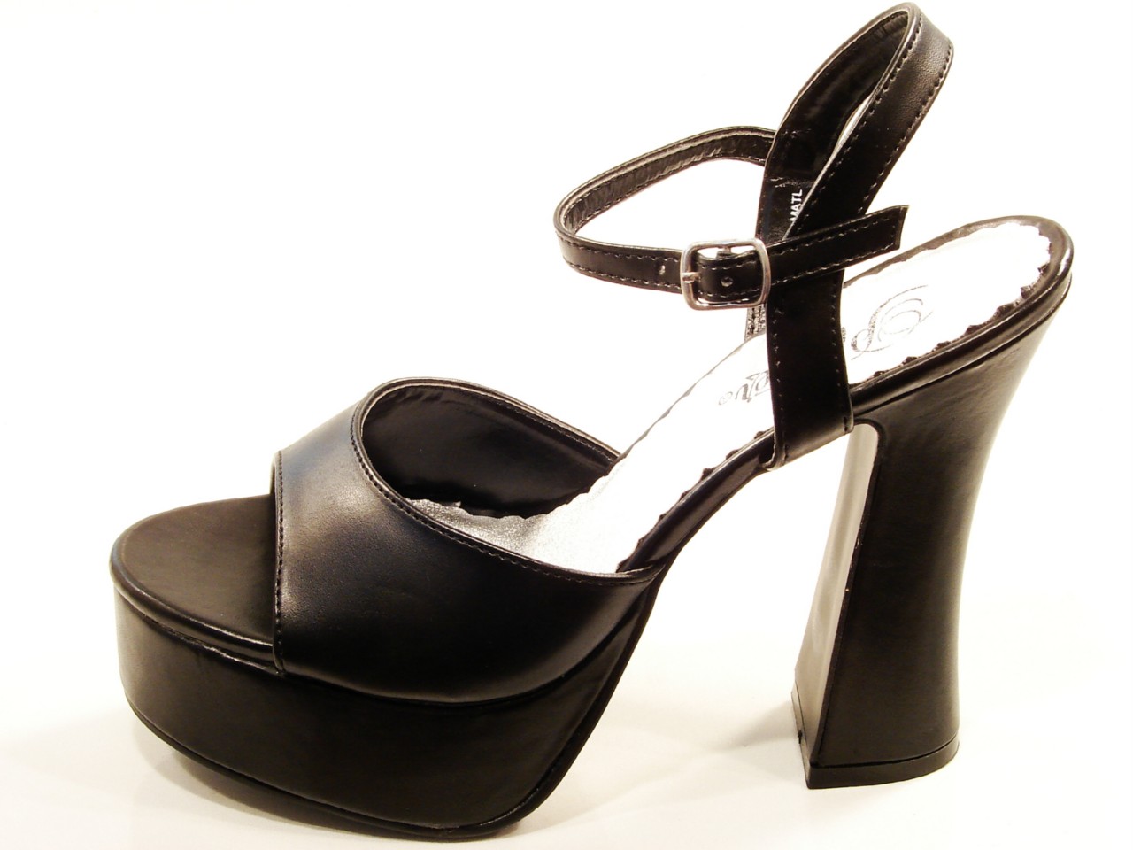 PLEASER Shoes Dolly Black High Heel Platform Sandals | eBay