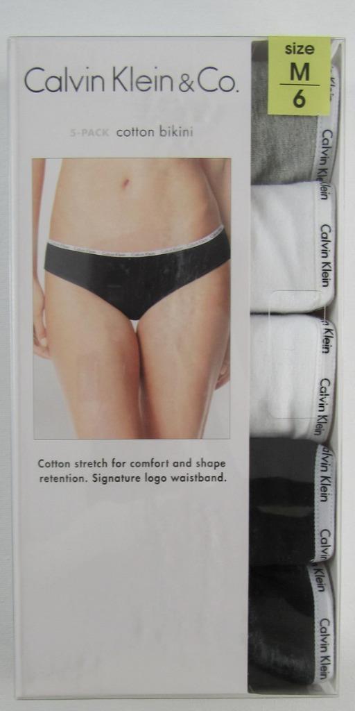 PACK DE 5 BRAGAS CALVIN KLEIN BIKINI DE ALGODÓN PARA MUJER Talla M, L NUEVO EN PAQUETE #CB0001 - Imagen 10 de 10