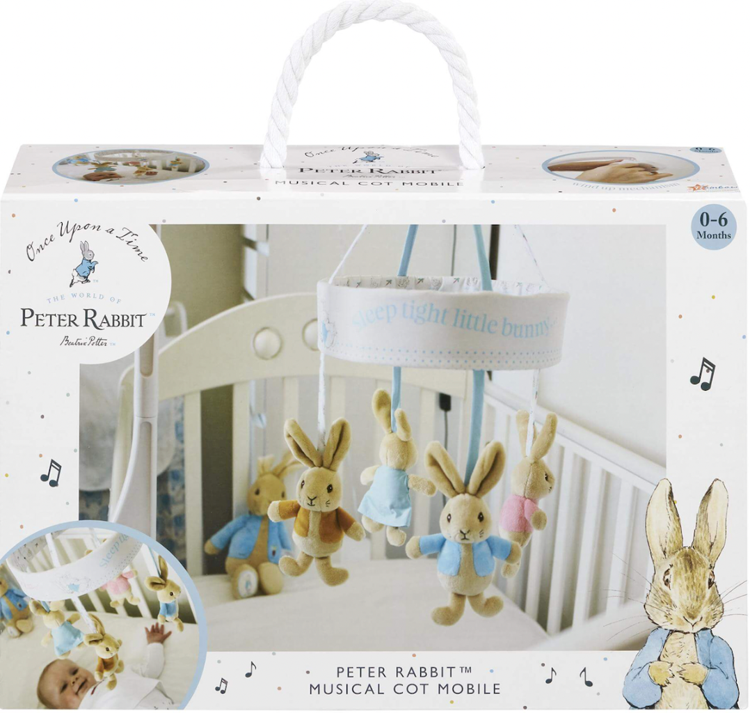 Peter Rabbit Soft Toys Rattle Comfort Blanket Cot Spiral Mobile Activity Booties - Picture 22 of 32