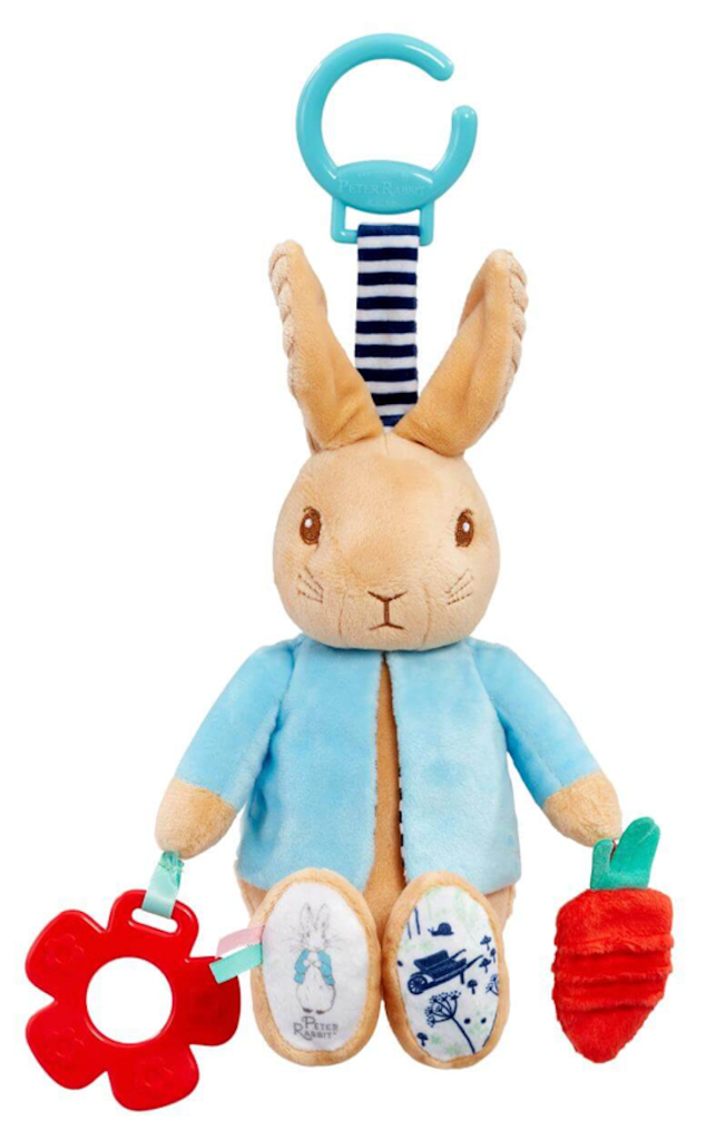 Peter Rabbit Soft Toys Rattle Comfort Blanket Cot Spiral Mobile Activity Booties - Picture 32 of 32
