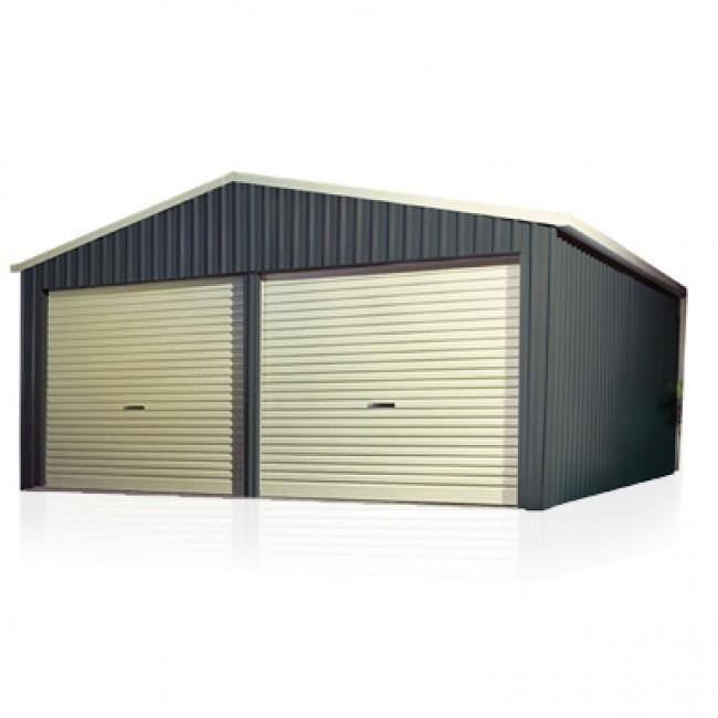 Smartbild Double Garage Roller Doors 6m x 6m Zinc Shed 15Yr Warranty eBay