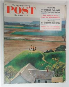 SATURDAY EVENING POST MAGAZINE MAY 4 1957 WILLIAM FAULKNER
