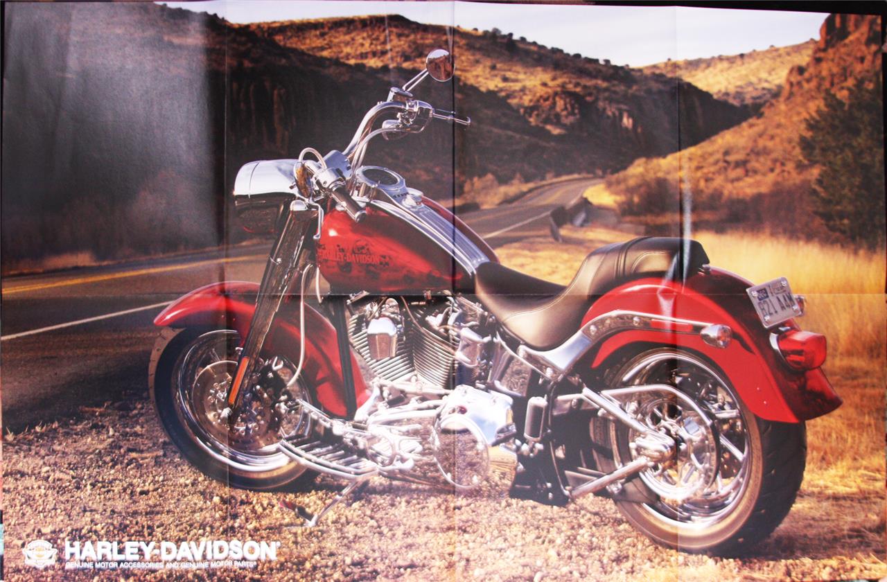 Harley Davidson 2007 póster de motocicleta piezas accesorios folleto de ventas catálogo - Imagen 1 de 4