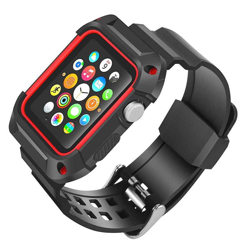 For Apple Watch Series 3/2/1 42mm 38mm Protective Case And Sports Band Wristband - Picture 5 of 8