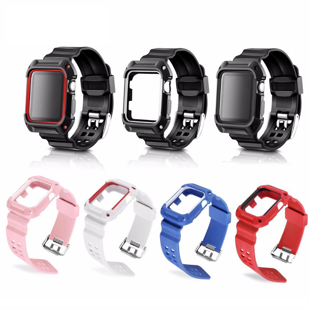 For Apple Watch Series 3/2/1 42mm 38mm Protective Case And Sports Band Wristband - Picture 8 of 8