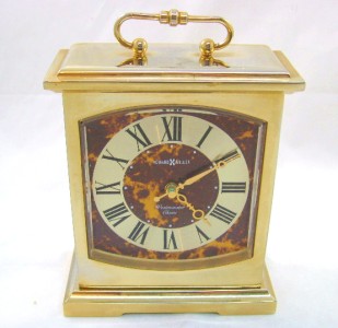 Howard Miller Westminster Chime Brass Desk Mantle Clock