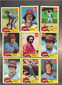 10 1981 Topps Coke St Louis Cardinals Team Set (11) Hernandez | eBay