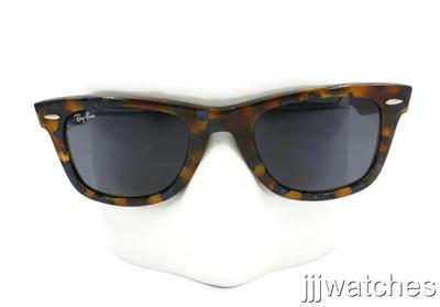 New Ray Ban Wayfarer Tortoise Sunglasses Blue/Gray Classic