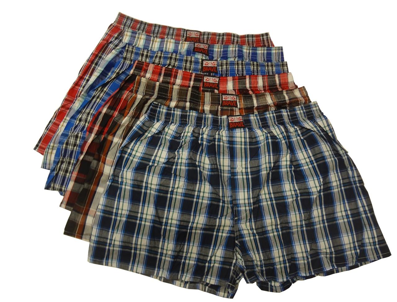 6 Men's 100 Cotton Assorted Plaid Boxer Shorts Underwear | eBay