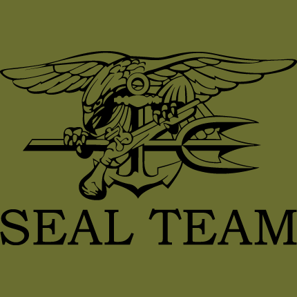 us navy seals team training crest military t-shirt 2XL