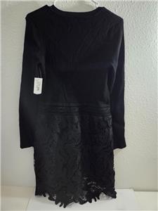 milly katie lace dress MILLY Katie Lace Combo Knit Mini Dress