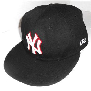 MLB New York Yankees New Era 59Fifty Hat Size RED Outline