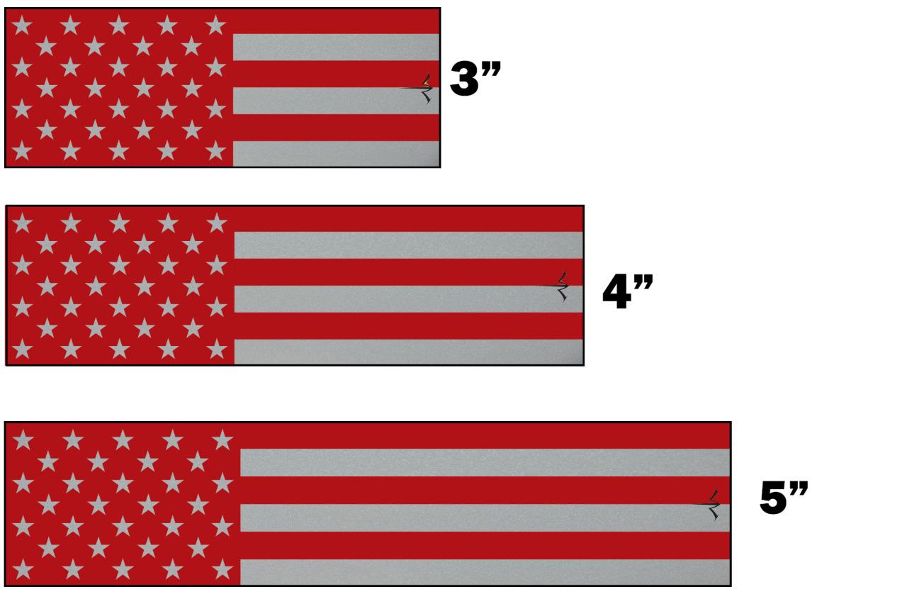 White Water Archery White American Flag Reflective Arrow Wraps 15 Pc Pack Choose Length Width 