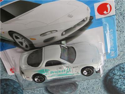 Hot Wheels H4J 170 1995 MAZDA RX-7 white project U 2024 170