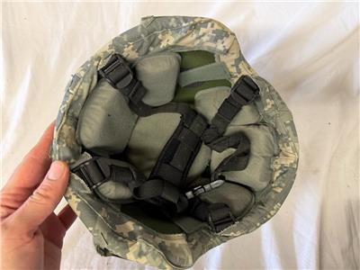 US Military Issue Advanced Combat Helmet ACH ACU Camo Cover - Medium  *Excellent* | eBay