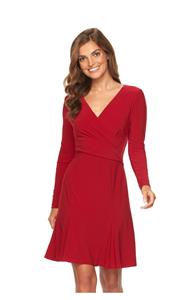 chaps red dress Vintage Red Floral Chaps Dress