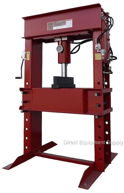 150 Ton Air Hydraulic H Frame Shop Press Usa 100 50 Ebay