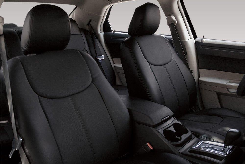 Clazzio Genuine Leather Seat Covers for 2013-2015 Honda Civic Sedan LX