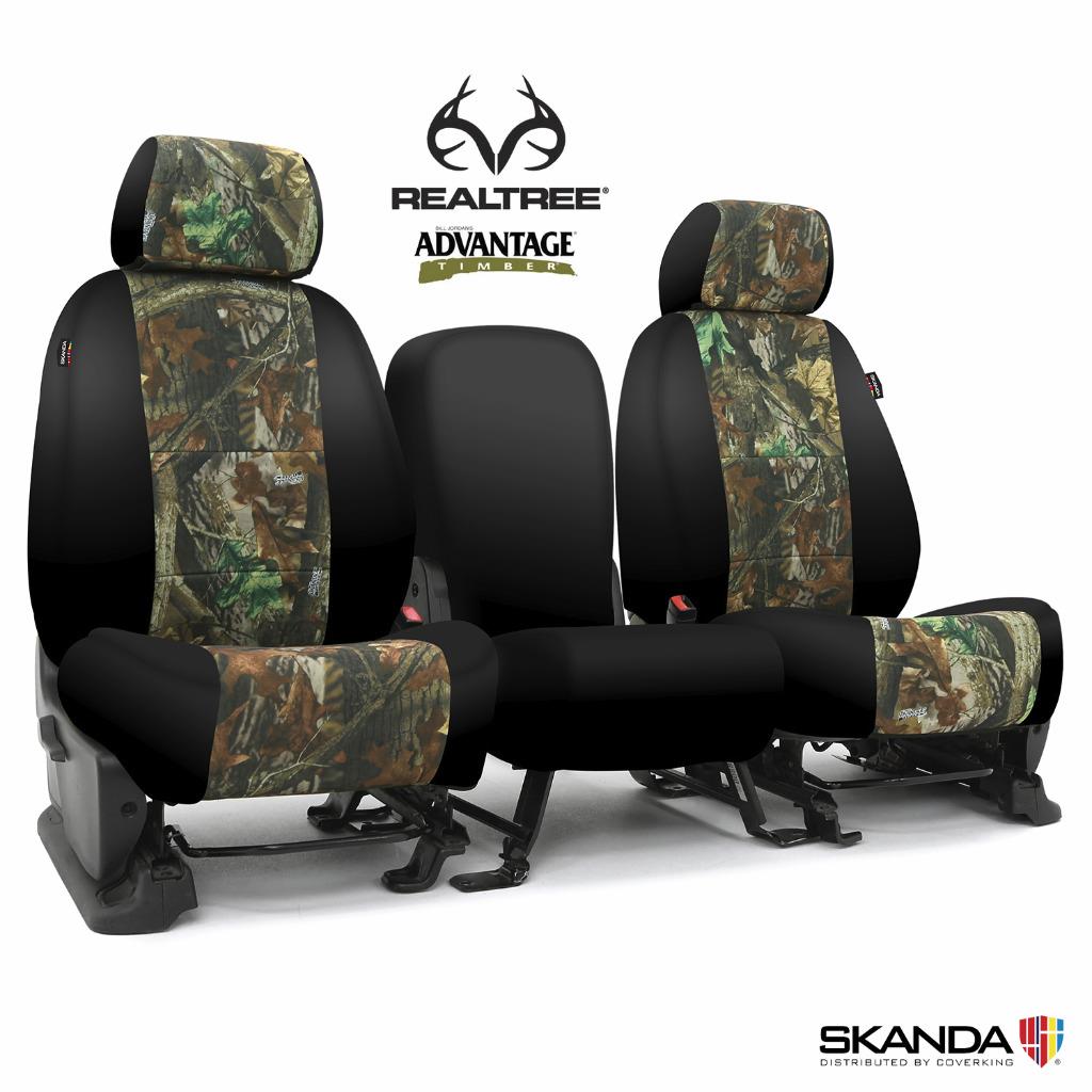 Seat Covers Realtree Camo For Subaru Outback Coverking Custom Fit - Picture 5 of 11