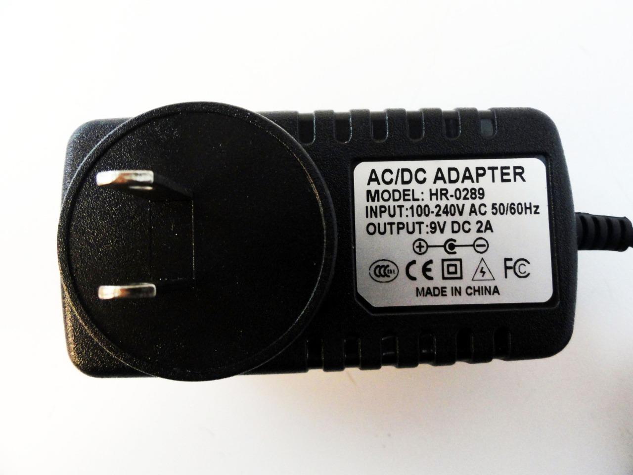 9V DC 2A +() Reverse Polarity Power Supply Adapter Negative Tip 2.5mm x 5.5mm eBay
