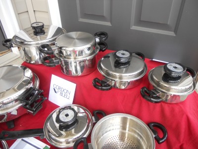 CORDON BLEU WEST BEND WATERLESS STAINLESS COOKWARE SET USA POTS PANS ...