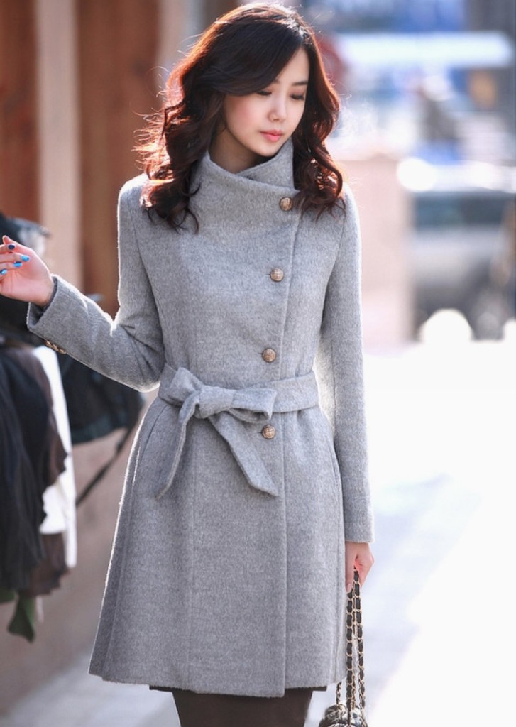 Winter Fashion women Jackets Stand-up collar Coats thickened wool coat ...
