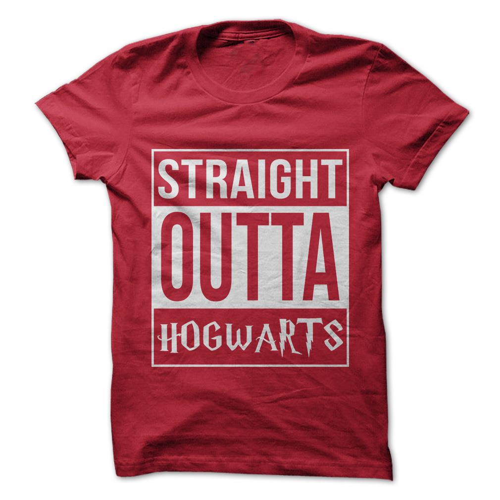 Straight Outta Hogwarts - Funny Harry Potter T-Shirt 100% Cotton NEW | eBay