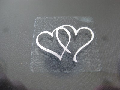 Silver Heart Stickers For Wedding Invitations 10