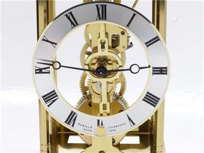 Sewills of Liverpool 8 Day Brass Skeleton Mantle Clock | eBay
