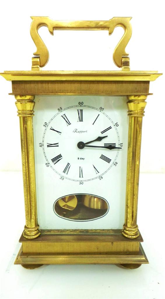 Stunning Rapport of London 8 day bell Striking mantle carriage clock | eBay