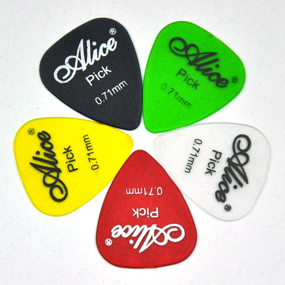 100Pcs Alice 0.58-1.5mm Transparent Matte Guitar Picks Plectrums Polycarbonate - Picture 9 of 14
