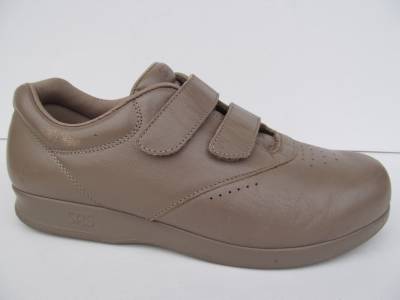 SAS Me Too Mocha Leather Velcro Comfort Walking Shoes Womens sz 9.5 M ...