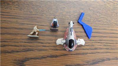 Lot De Figurines Star Wars Galoob 1994 - Dark Vador + 5 Figurines Et 1 Vaisseau, Occasion